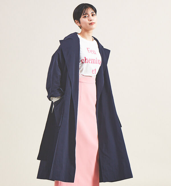 Rouge vif「メモリーグログラントレンチコート」|トレンチコート|ネイビー