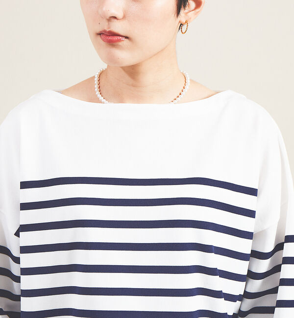 Rouge vif「【2022秋カラー】パネルボーダーニット」|ニット・セーター|