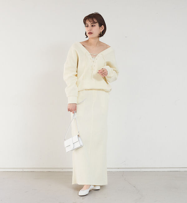 Rouge vif「【セットアップ対応】2WAYワッフルカーデ」|カーディガン|