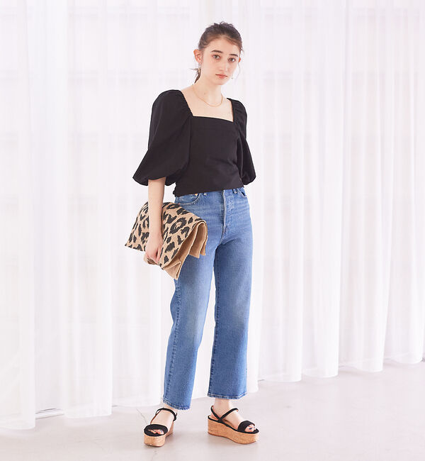 Rouge vif「【セットアップ対応】リボンボリュームスリーブブラウス」|シャツ・ブラウス|