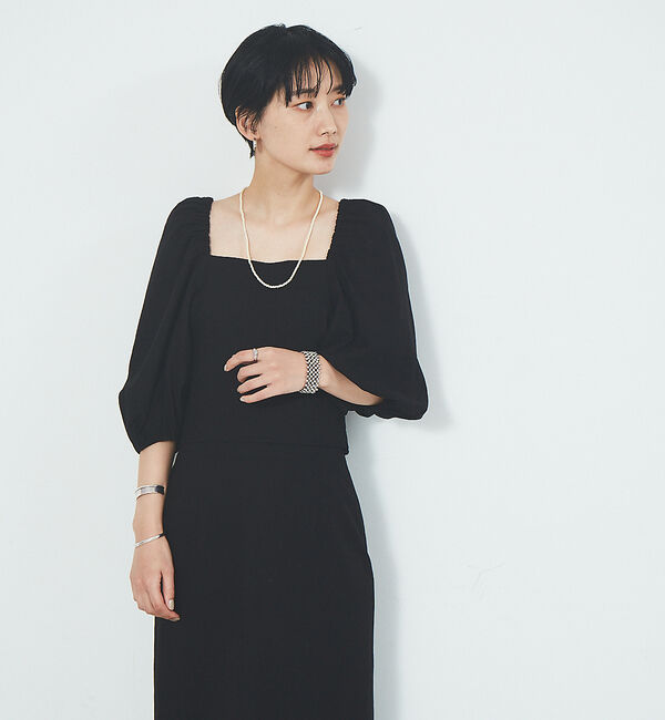 Rouge vif「【セットアップ対応】リボンボリュームスリーブブラウス」|シャツ・ブラウス|