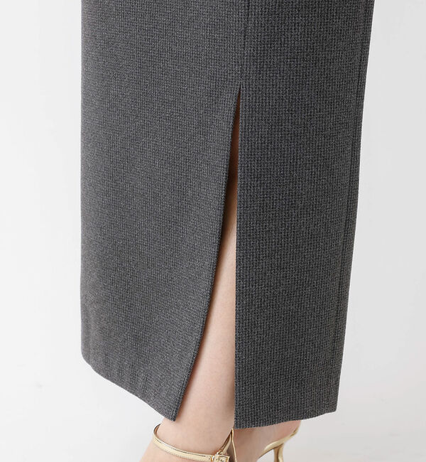 Rouge vif「【セットアップ対応】ニードルパンチ千鳥柄タイトスリットスカート」|スカート|