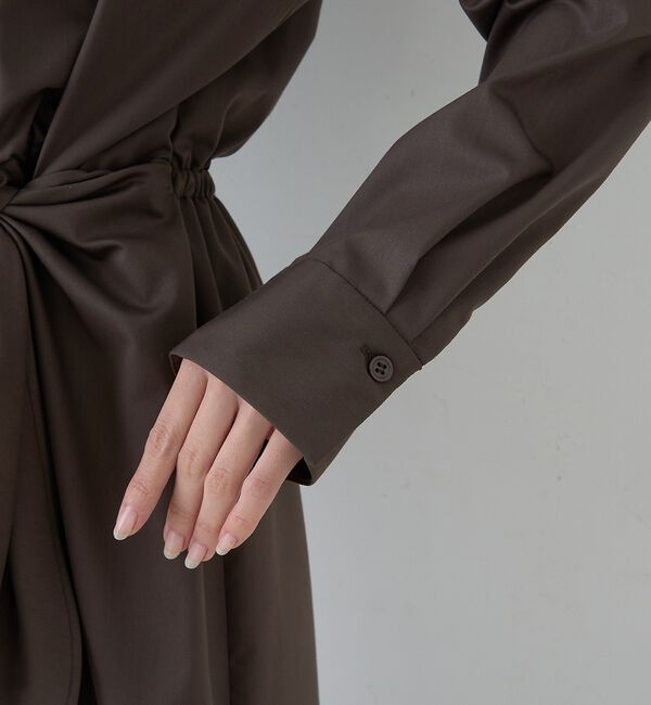 Rouge vif「ドレープウエストリボンワンピース」|ワンピース|