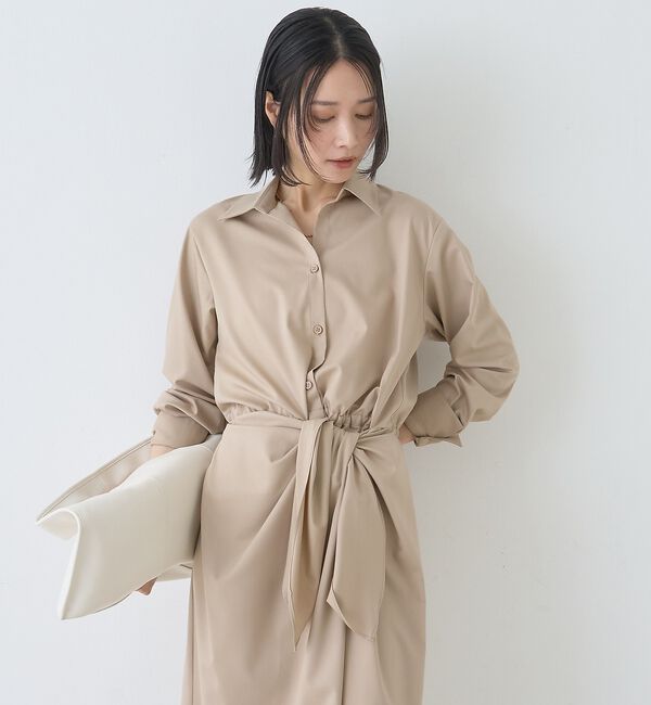 Rouge vif「ドレープウエストリボンワンピース」|ワンピース|