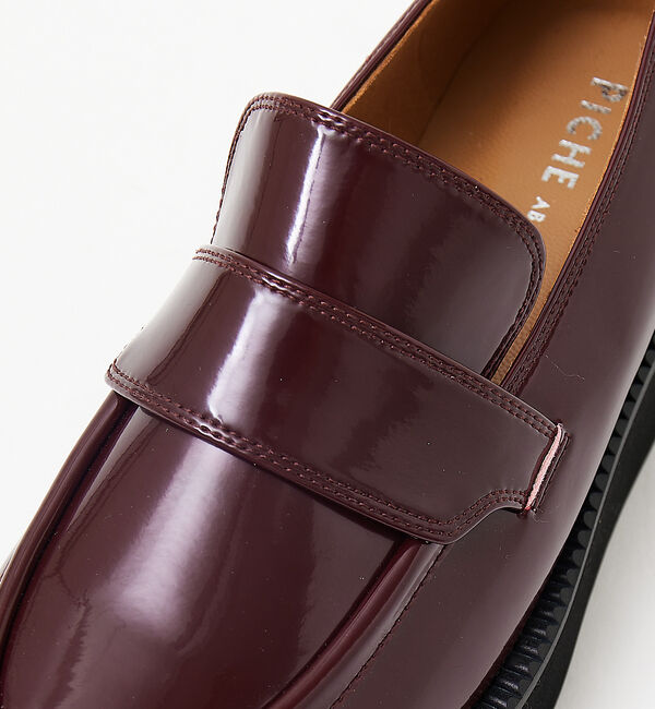 AU BANNISTER「【生活防水】厚底ローファー」|レインシューズ|