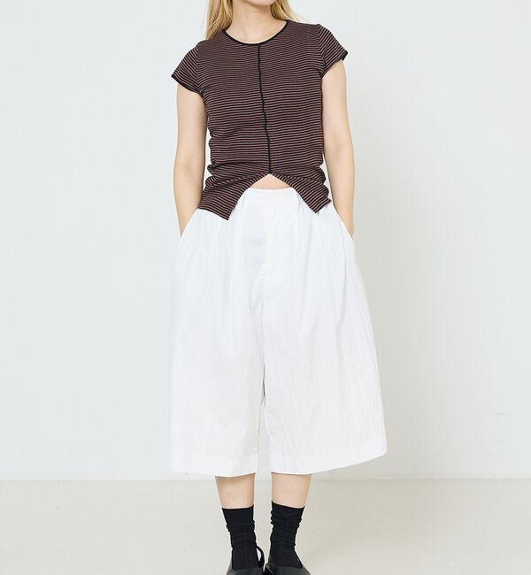 NOMINE「【Robert P. Miller】 パネル リブ スリット ハーフスリーブ/半」|Tシャツ・カットソー|