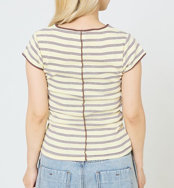 NOMINE「【Robert P. Miller】 パネル リブ スリット ハーフスリーブ/半」|Tシャツ・カットソー|