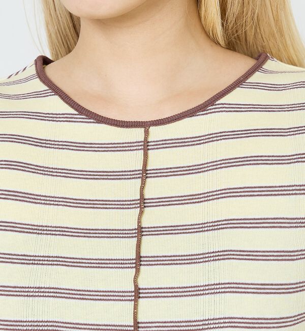 NOMINE「【Robert P. Miller】 パネル リブ スリット ハーフスリーブ/半」|Tシャツ・カットソー|