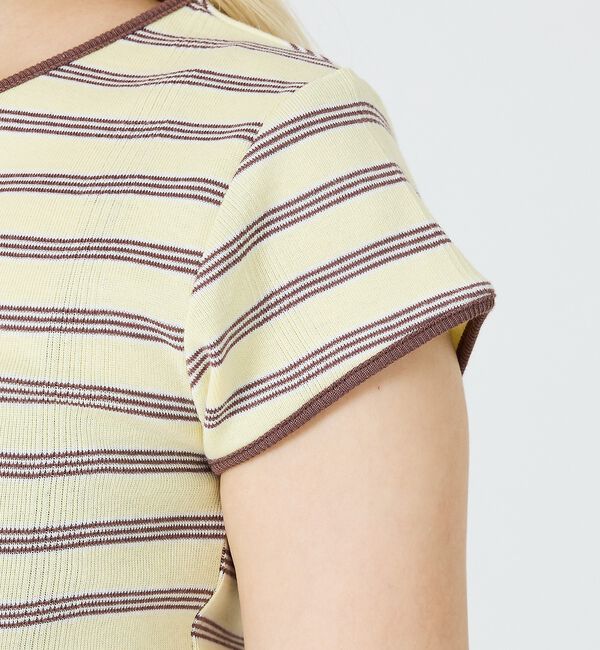 NOMINE「【Robert P. Miller】 パネル リブ スリット ハーフスリーブ/半」|Tシャツ・カットソー|