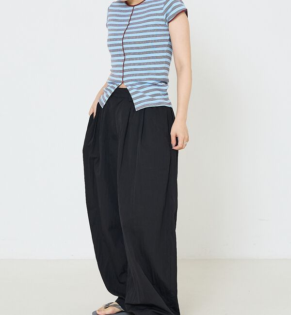 NOMINE「【Robert P. Miller】 パネル リブ スリット ハーフスリーブ/半」|Tシャツ・カットソー|