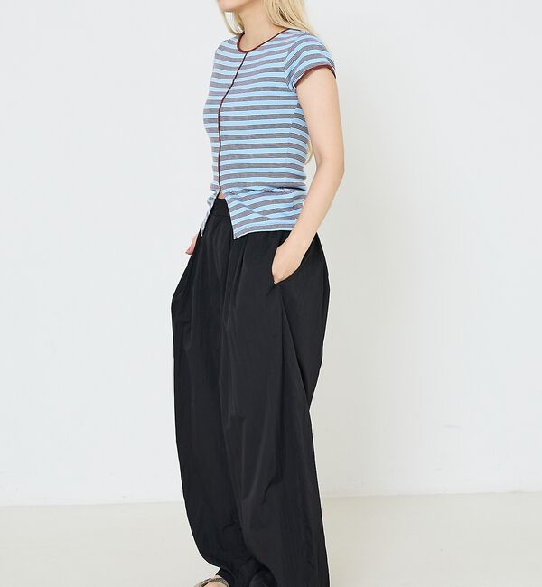 NOMINE「【Robert P. Miller】 パネル リブ スリット ハーフスリーブ/半」|Tシャツ・カットソー|