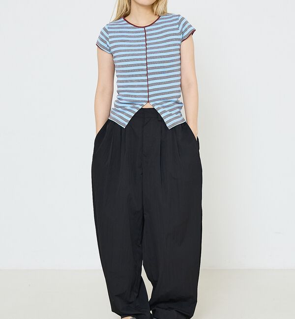 NOMINE「【Robert P. Miller】 パネル リブ スリット ハーフスリーブ/半」|Tシャツ・カットソー|