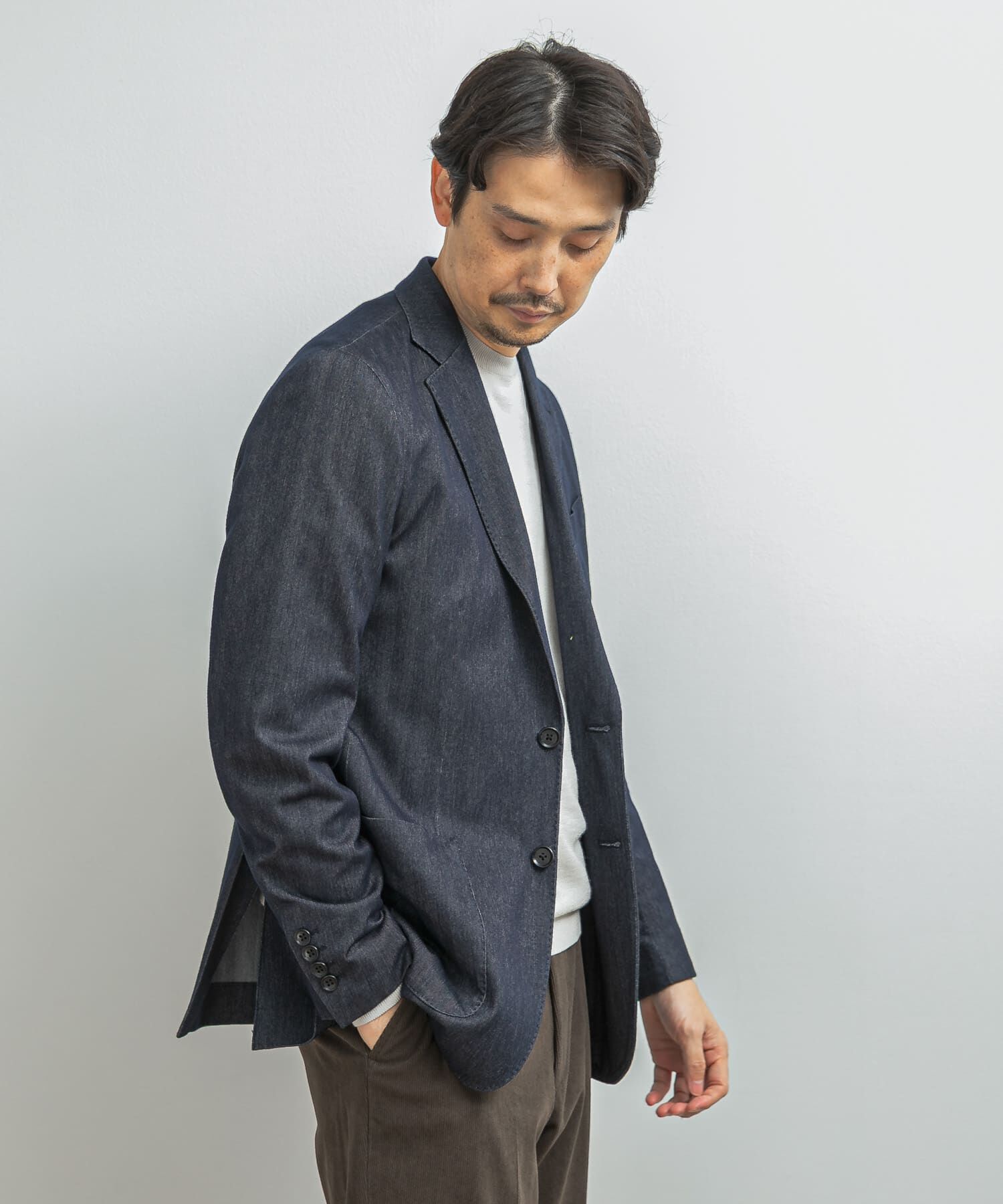 URBAN RESEARCH DOORS「LIFE STYLE TAILOR　デニムライクニットジャケット」|その他|