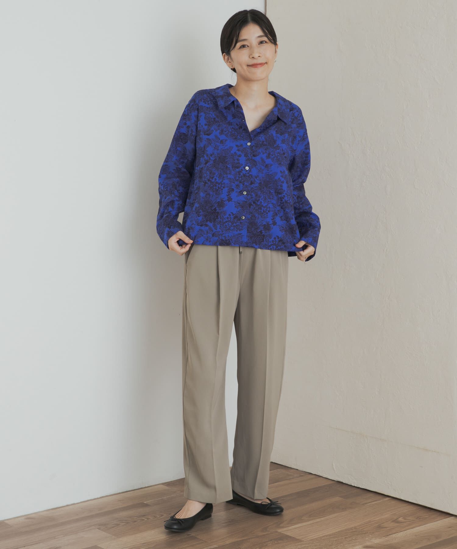 URBAN RESEARCH DOORS「mizuiro ind　print basic shirts」|シャツ・ブラウス|