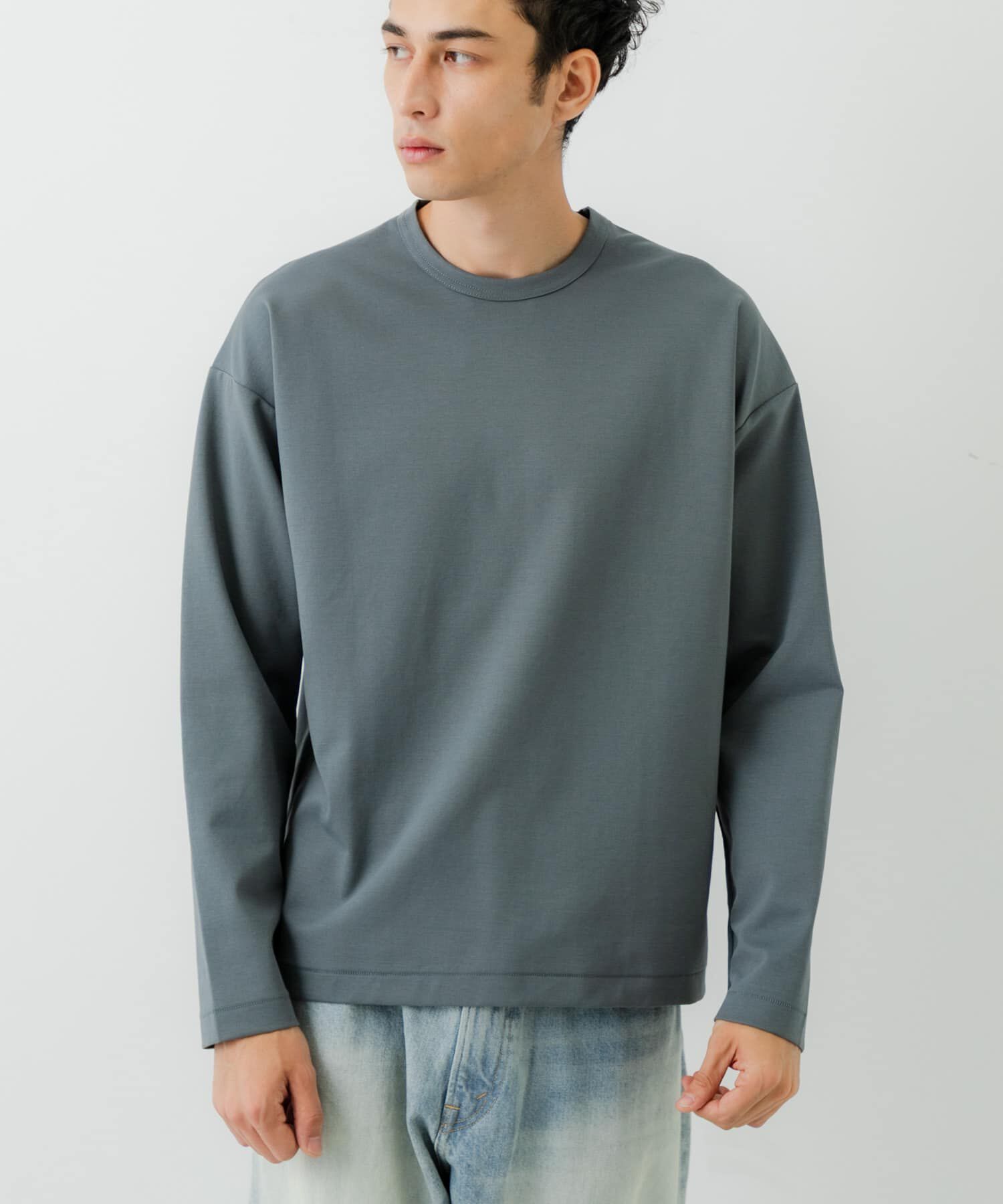 URBAN RESEARCH「コットンナイロンスムージーロングスリーブ」|Tシャツ・カットソー|