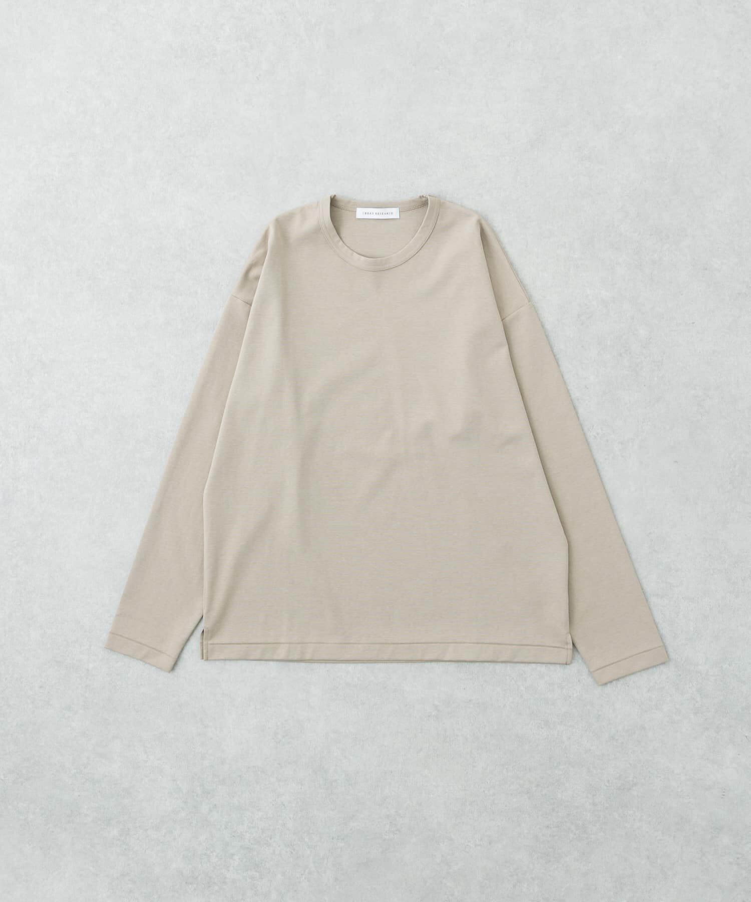 URBAN RESEARCH「コットンナイロンスムージーロングスリーブ」|Tシャツ・カットソー|ベージュ