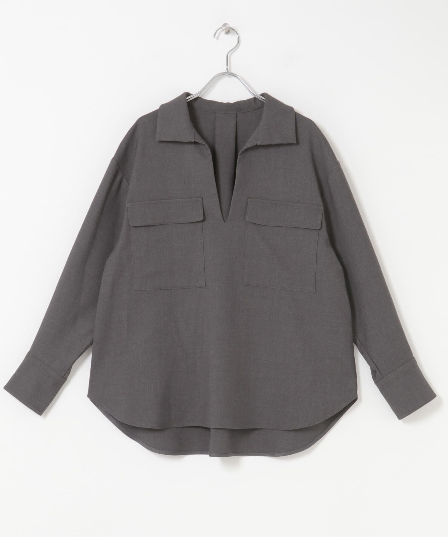 URBAN RESEARCH ROSSO「F by ROSSO　ウールライクプルブラウス」|シャツ・ブラウス|