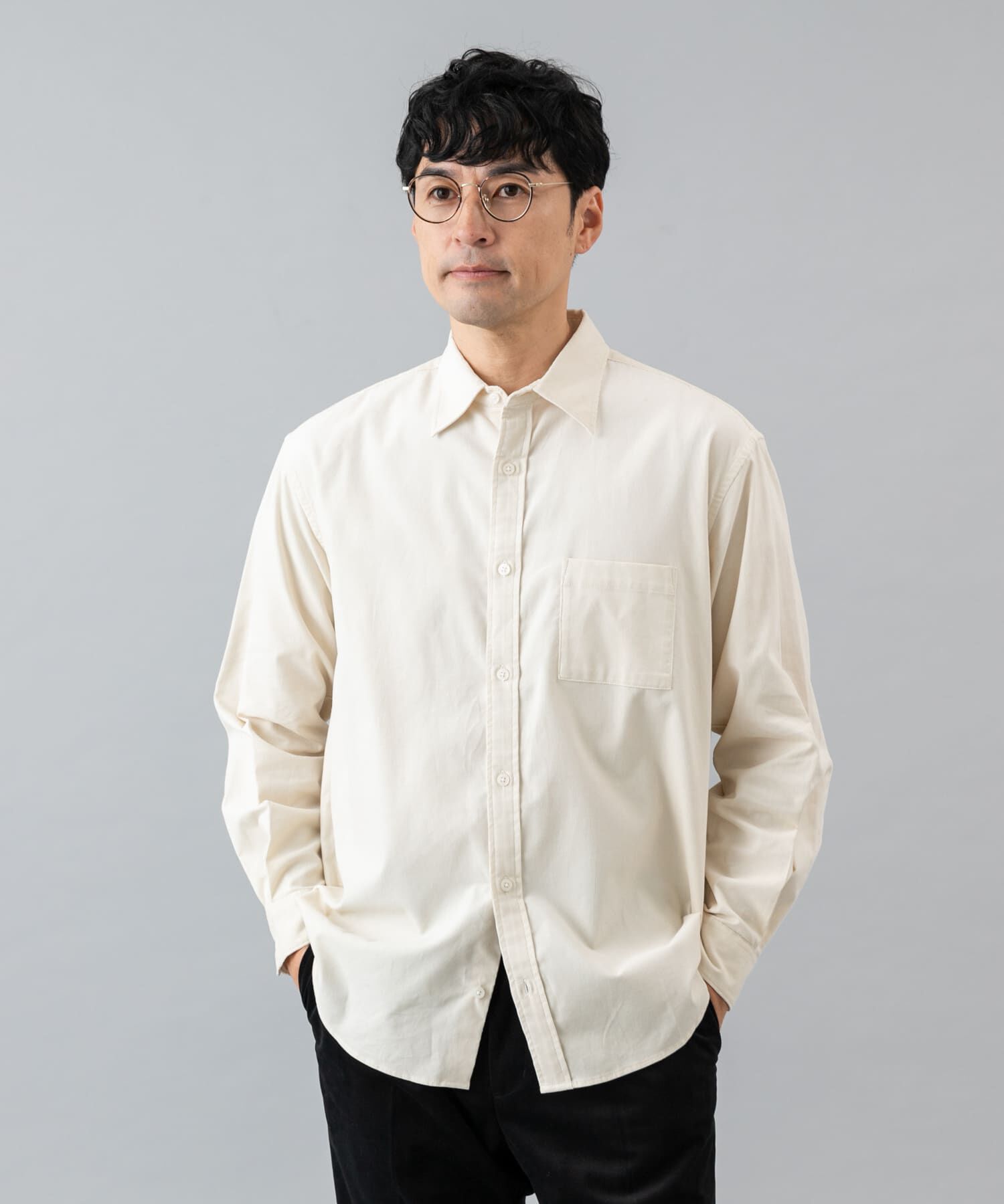 URBAN RESEARCH ROSSO「アーバンリラックスコーデュロイレギュラーシャツ」|シャツ・ブラウス|