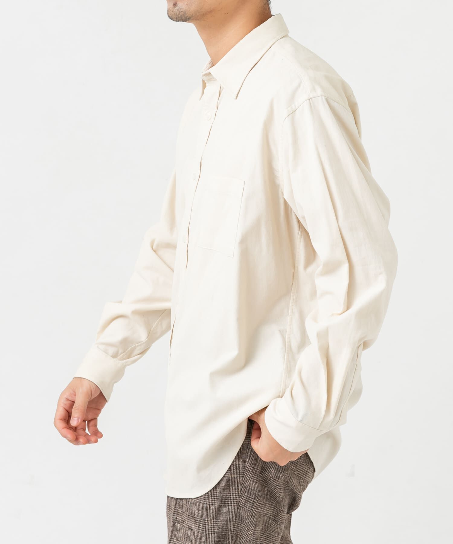 URBAN RESEARCH ROSSO「アーバンリラックスコーデュロイレギュラーシャツ」|シャツ・ブラウス|