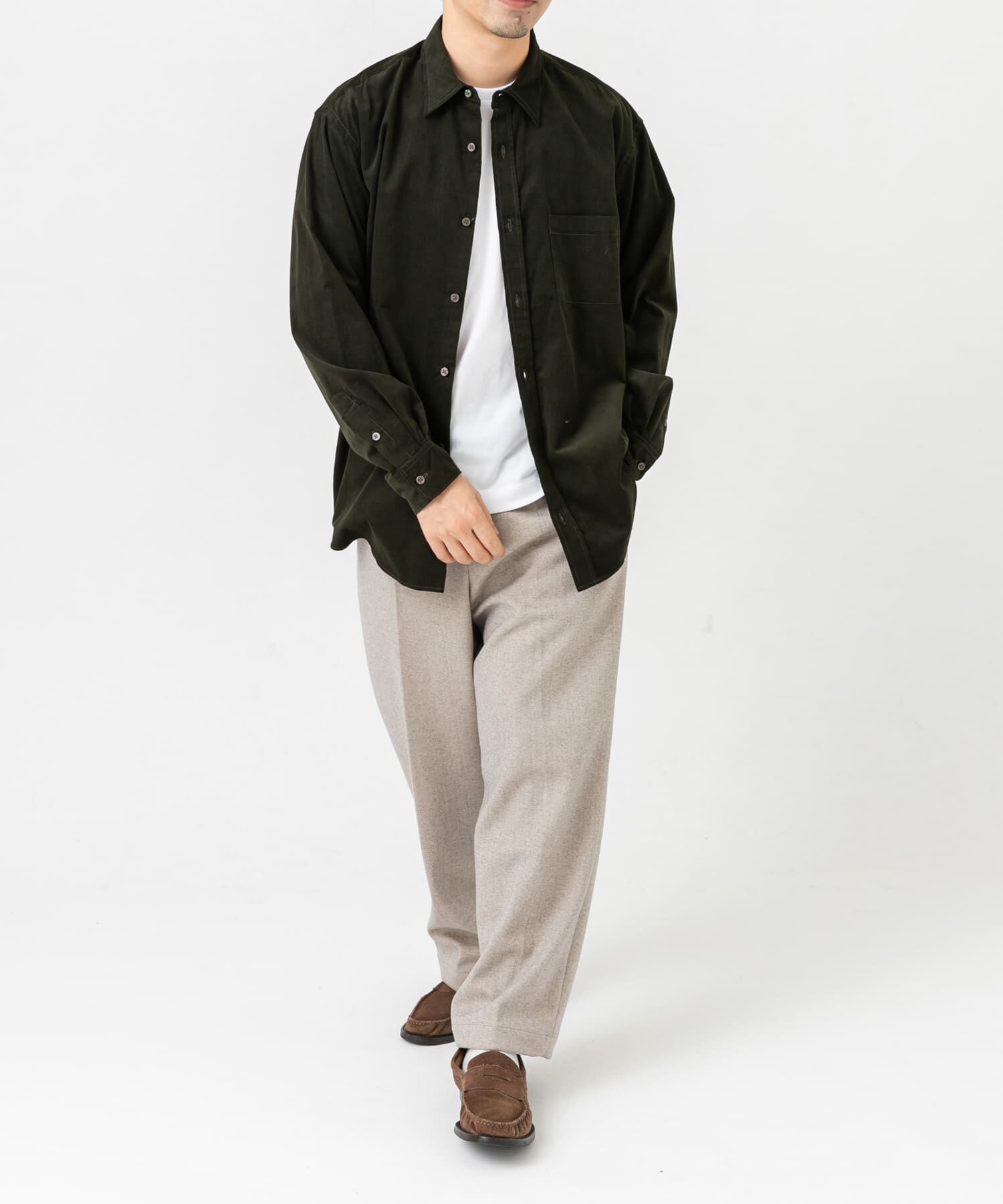 URBAN RESEARCH ROSSO「アーバンリラックスコーデュロイレギュラーシャツ」|シャツ・ブラウス|