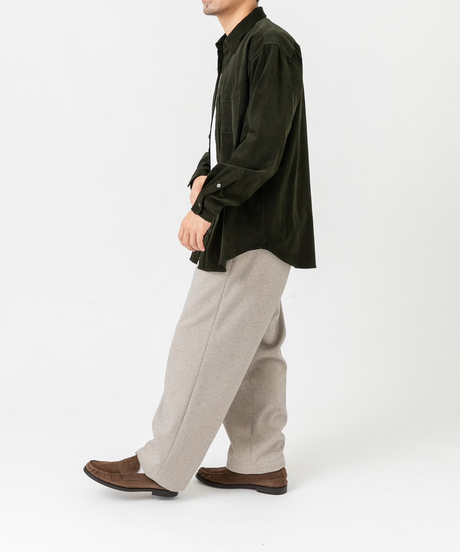 URBAN RESEARCH ROSSO「アーバンリラックスコーデュロイレギュラーシャツ」|シャツ・ブラウス|