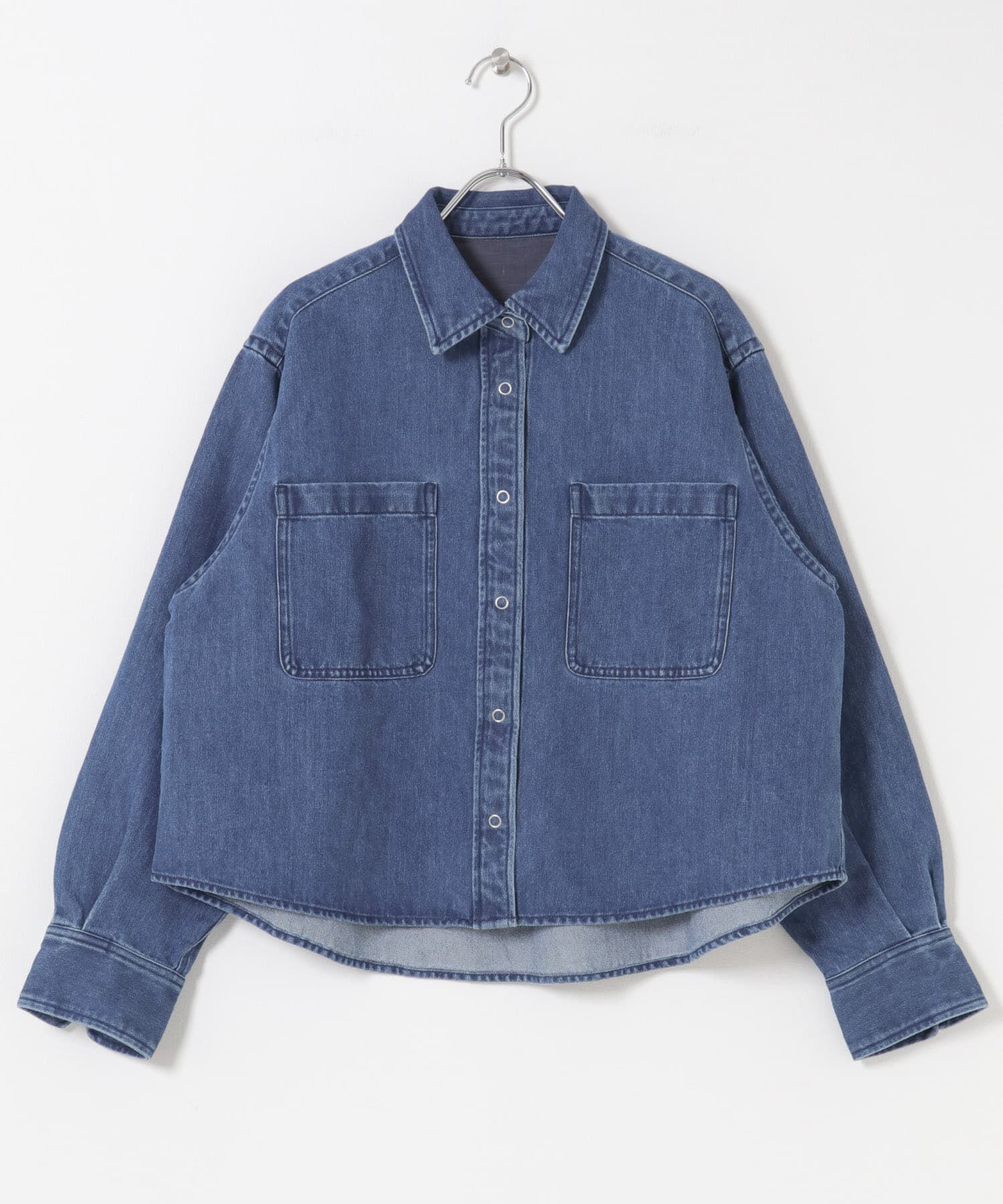 URBAN RESEARCH DOORS「FORK&SPOON　ペーパーブレンドデニムシャツ」|シャツ・ブラウス|