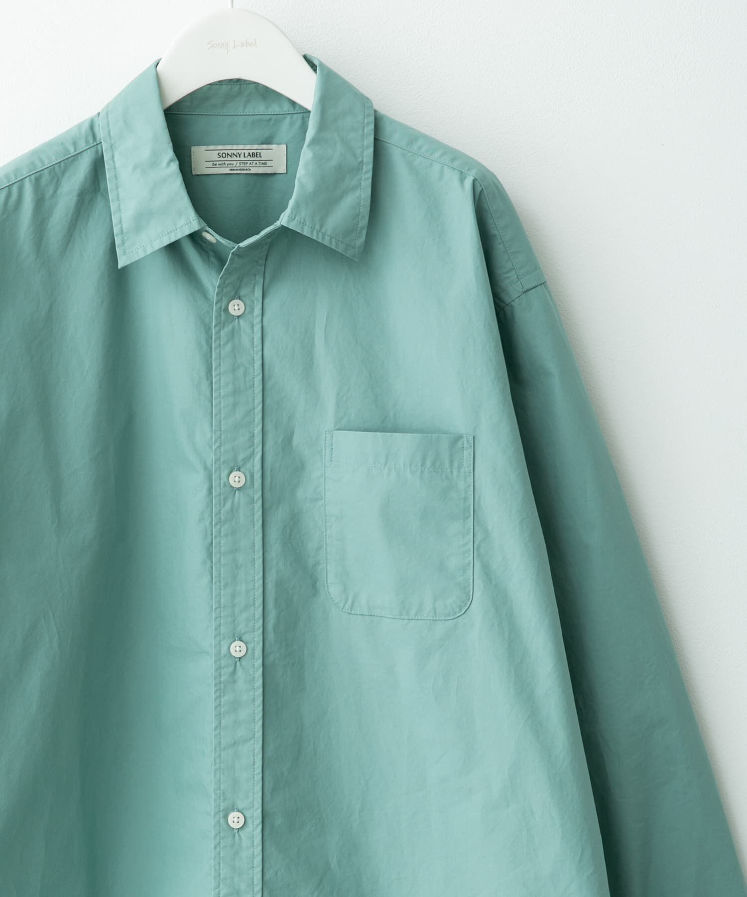 Sonny Label 「高密度タイプライターレギュラーシャツ」|シャツ・ブラウス|グリーン