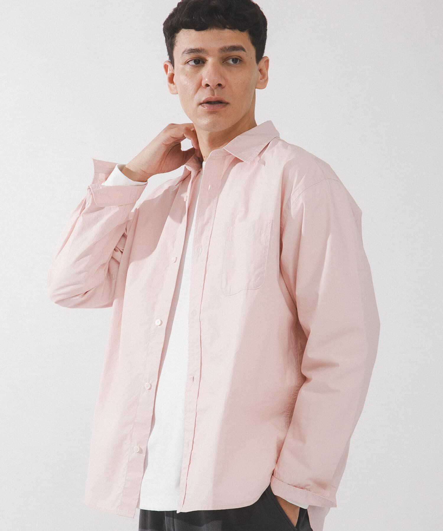 Sonny Label 「高密度タイプライターレギュラーシャツ」|シャツ・ブラウス|ピンク