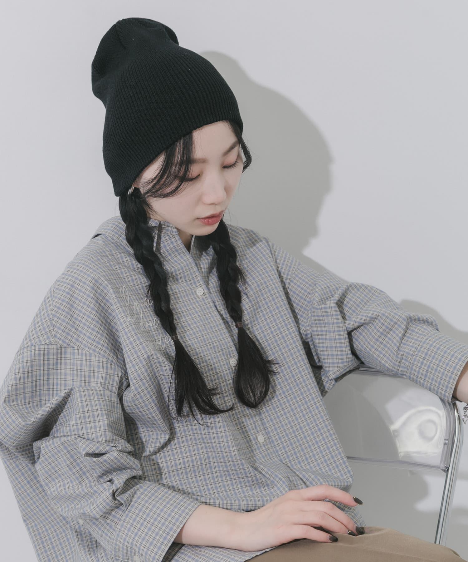 SMELLY「コットンリブビーニー」|ニット帽|