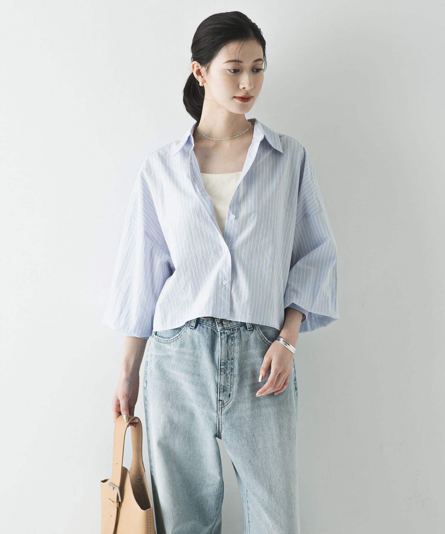 URBAN RESEARCH「スカーフ付きワイドショートシャツ」|シャツ・ブラウス|