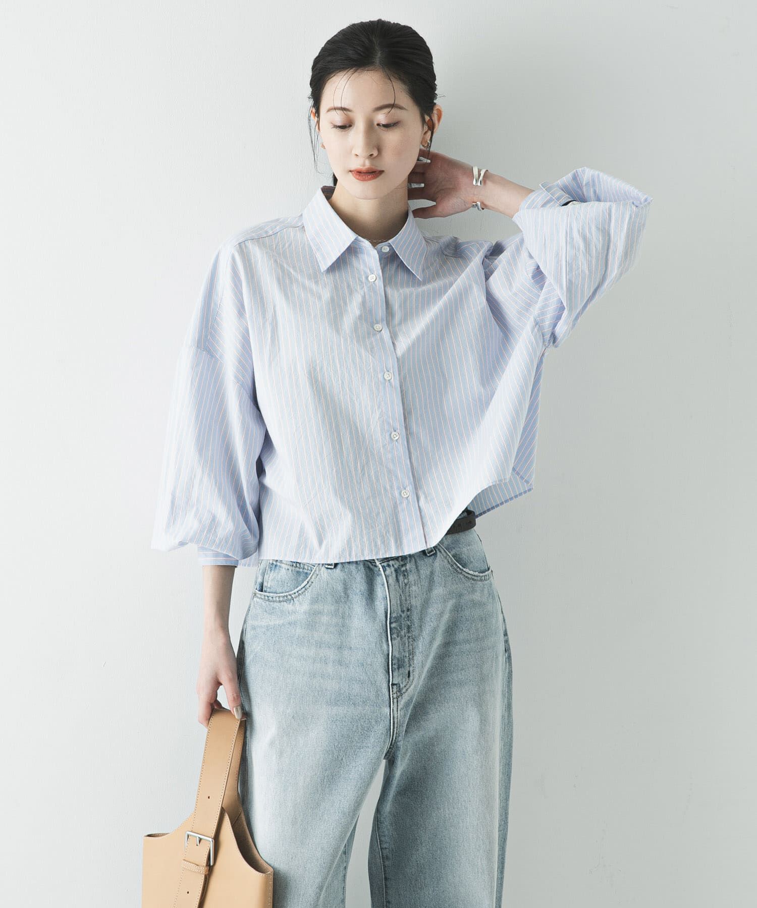 URBAN RESEARCH「スカーフ付きワイドショートシャツ」|シャツ・ブラウス|