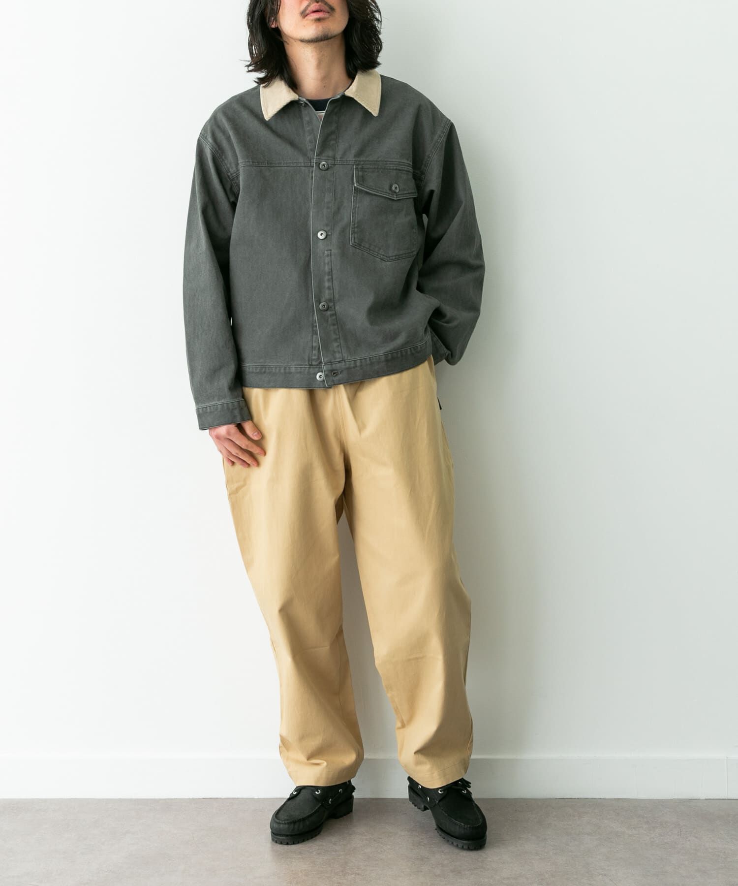 Sonny Label 「ウォッシュドツイル襟切替ジャケット」|ブルゾン・スタジャン|