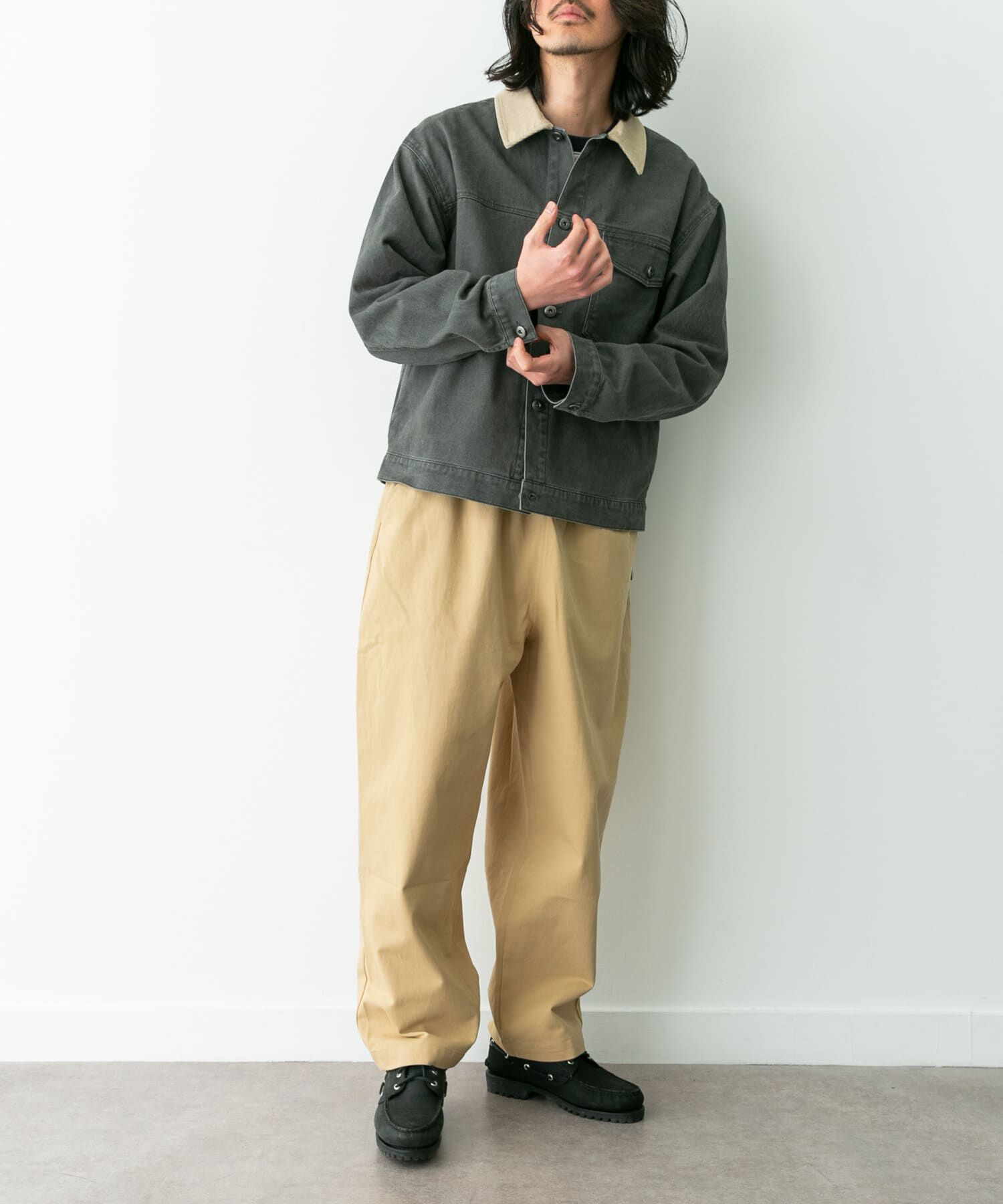 Sonny Label 「ウォッシュドツイル襟切替ジャケット」|ブルゾン・スタジャン|