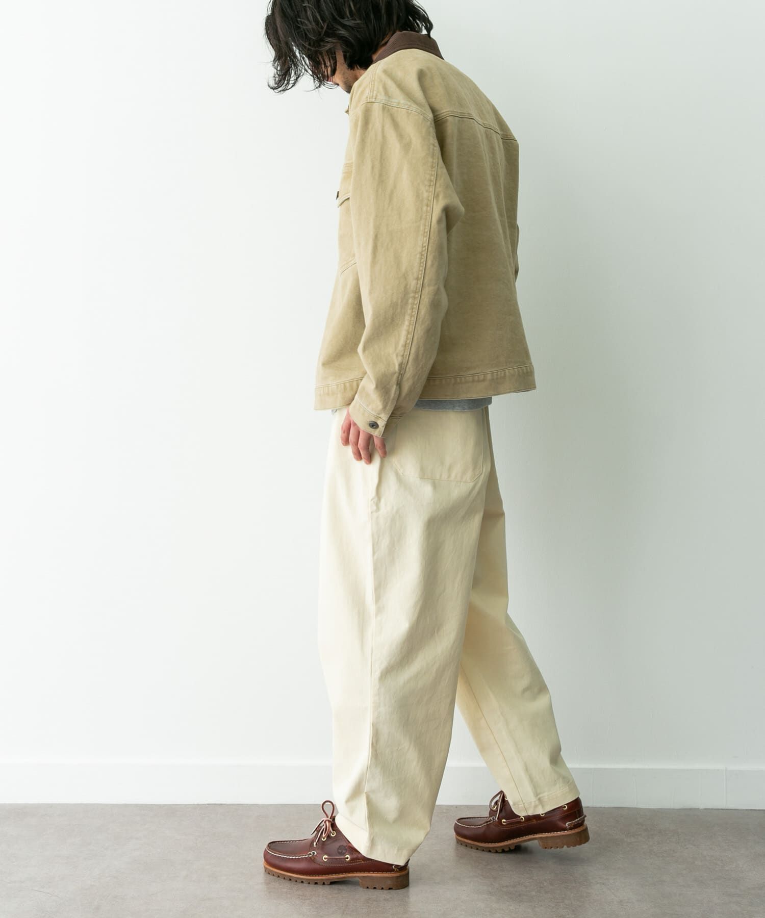 Sonny Label 「ウォッシュドツイル襟切替ジャケット」|ブルゾン・スタジャン|