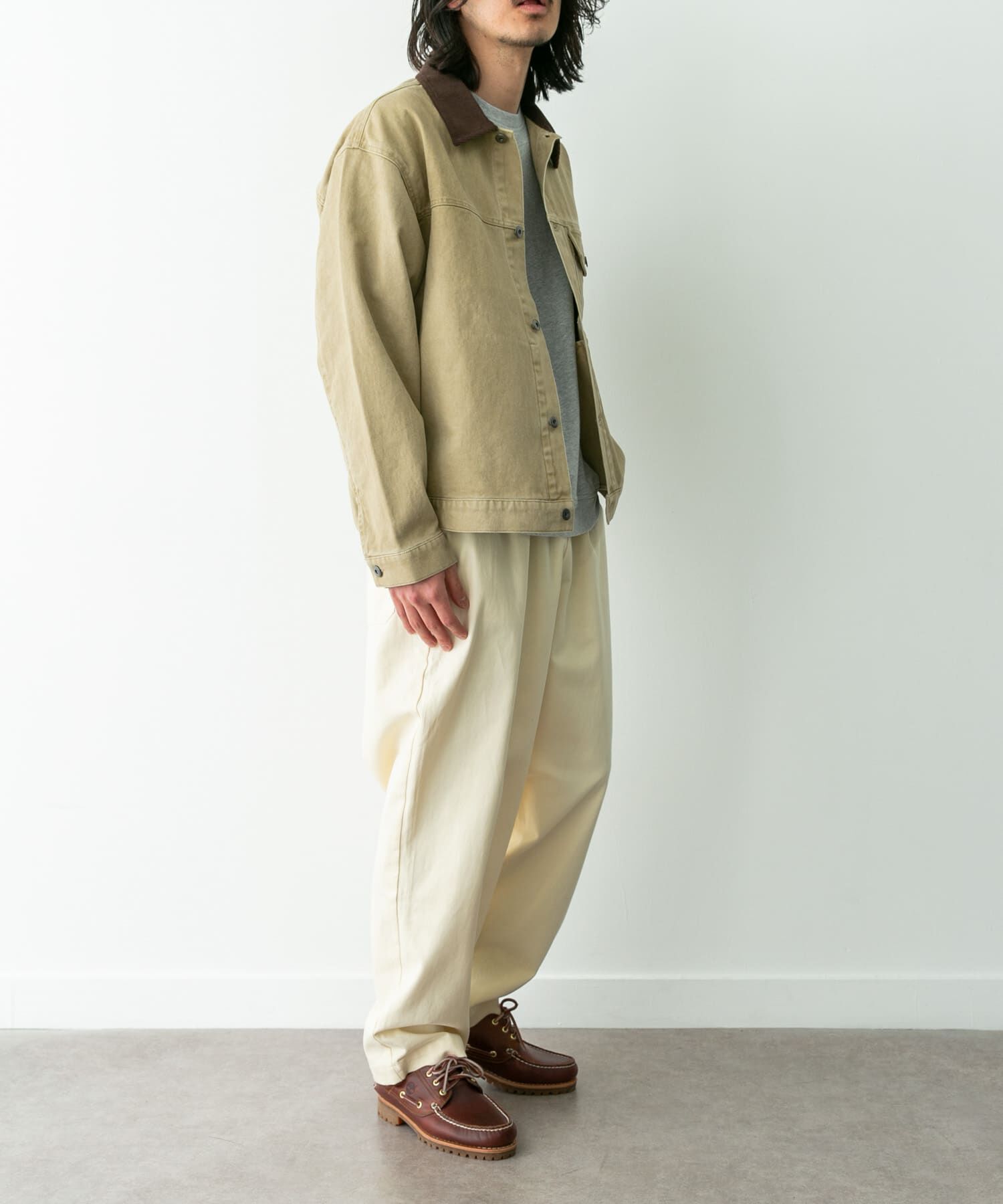 Sonny Label 「ウォッシュドツイル襟切替ジャケット」|ブルゾン・スタジャン|