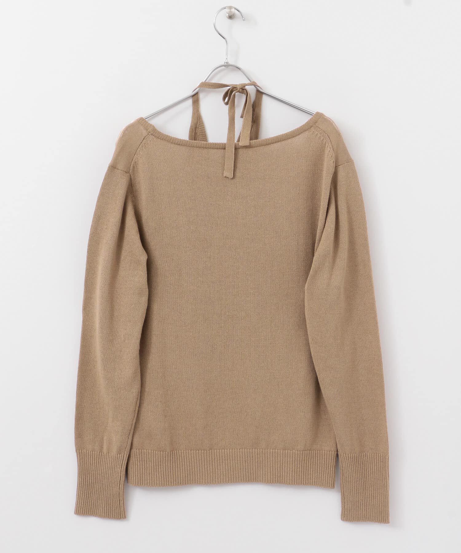  「ホルターネックレイヤードニット」|ニット・セーター|