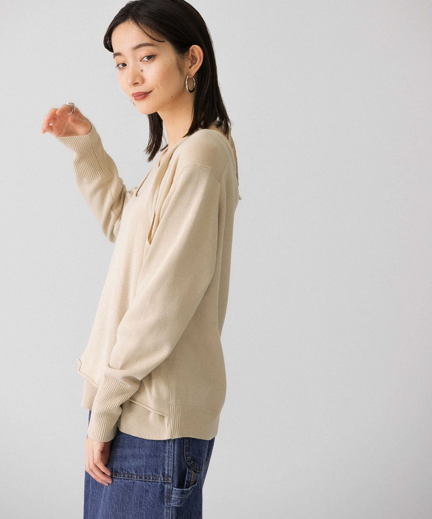  「ホルターネックレイヤードニット」|ニット・セーター|