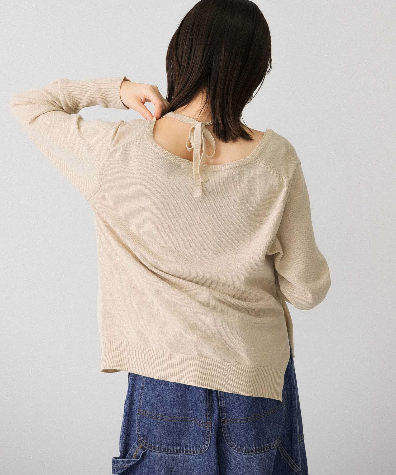  「ホルターネックレイヤードニット」|ニット・セーター|