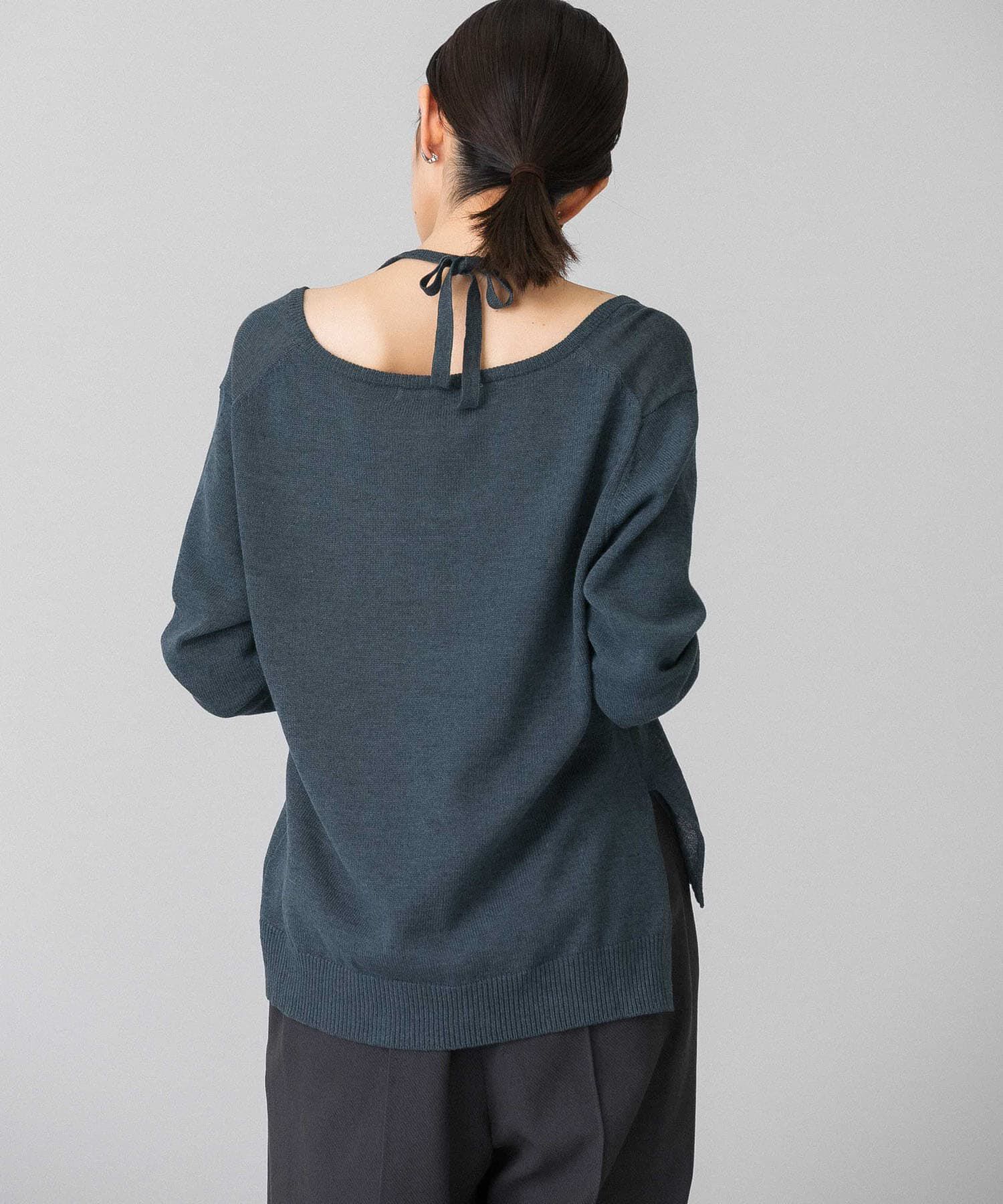  「ホルターネックレイヤードニット」|ニット・セーター|