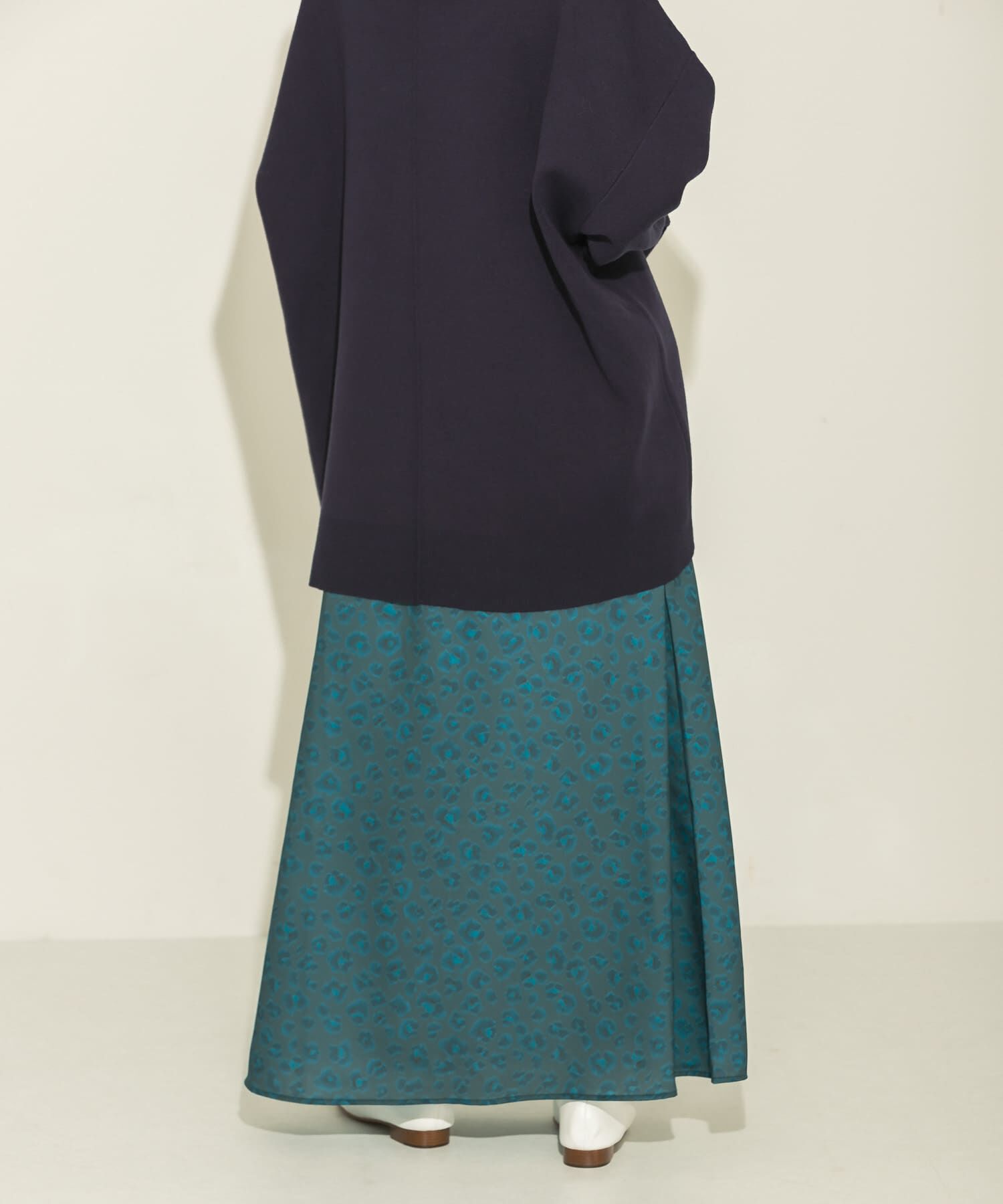  「レオパードプリントロングスカート」|スカート|