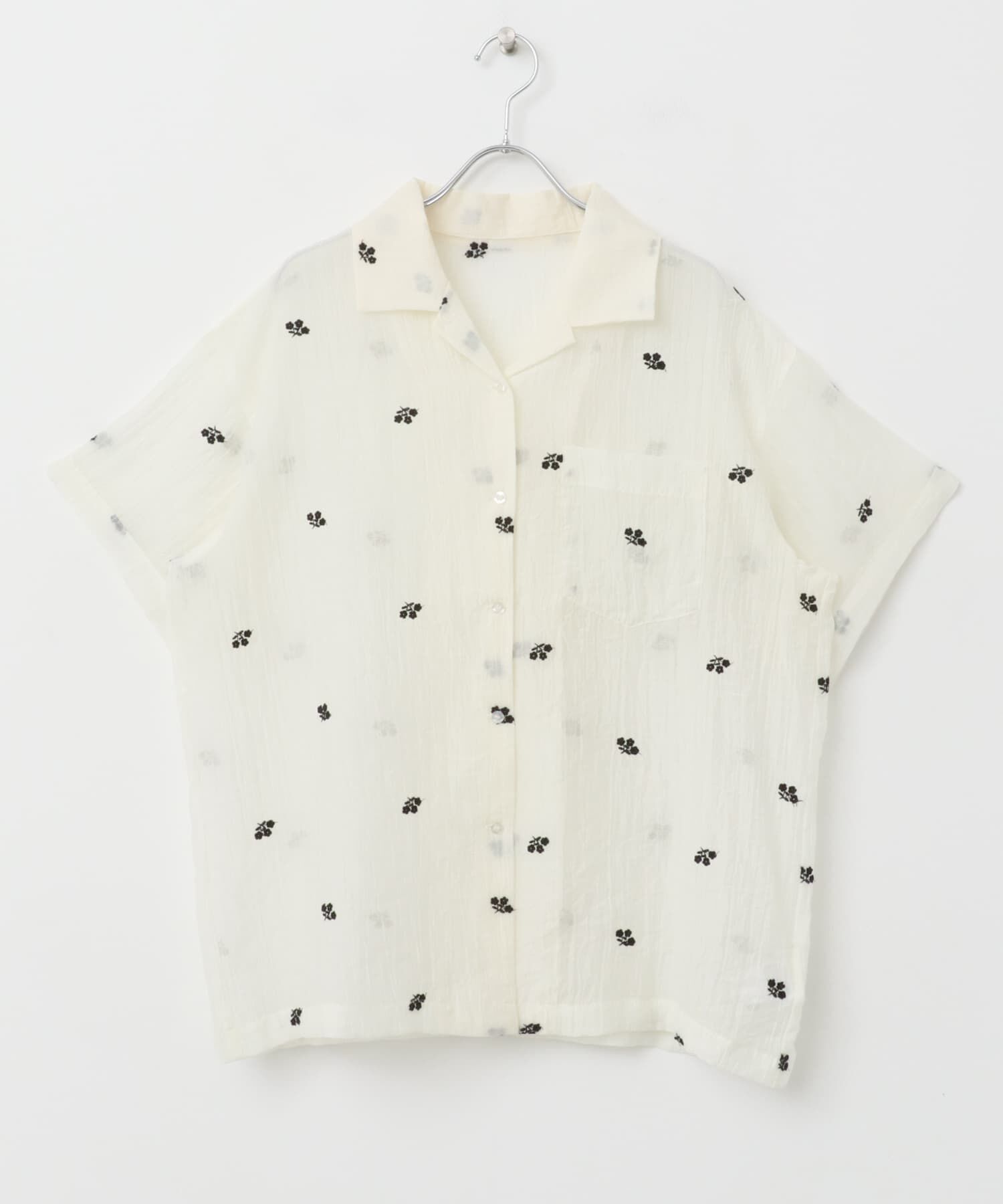  「エンブロイダリーシアーシャツ」|シャツ・ブラウス|