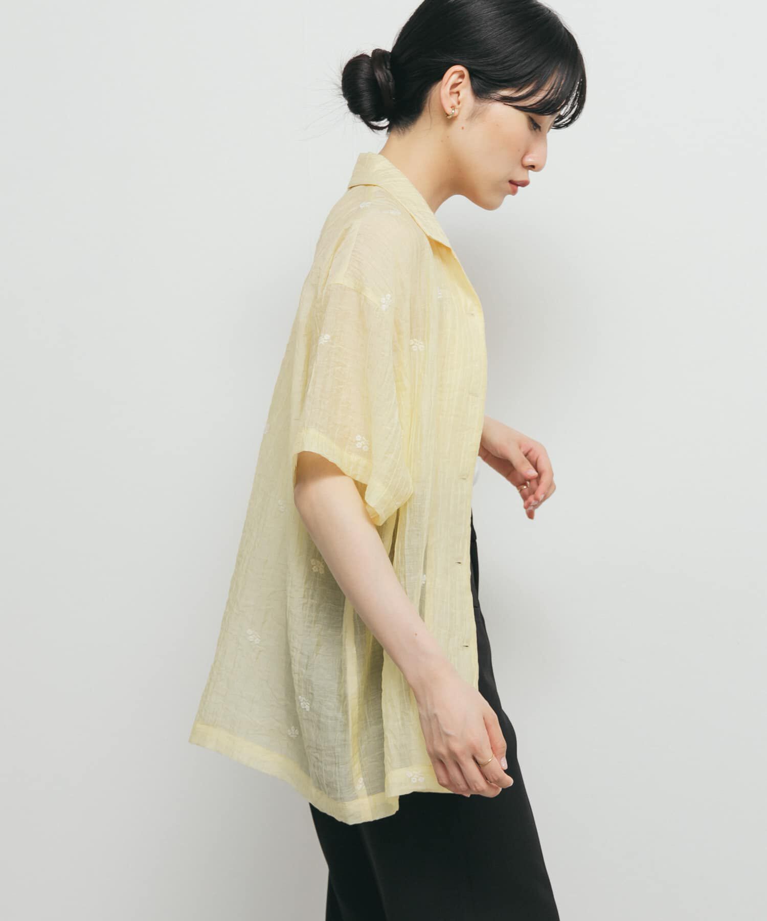  「エンブロイダリーシアーシャツ」|シャツ・ブラウス|