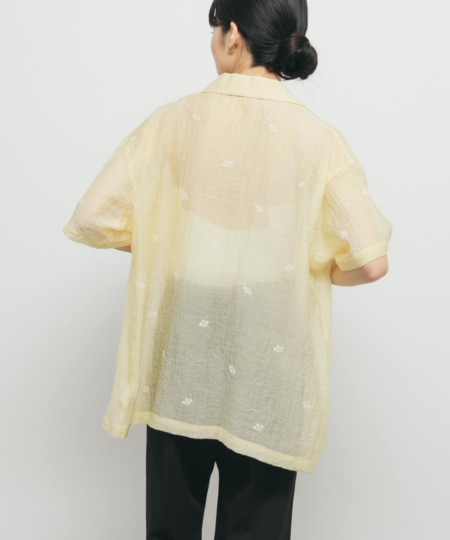  「エンブロイダリーシアーシャツ」|シャツ・ブラウス|