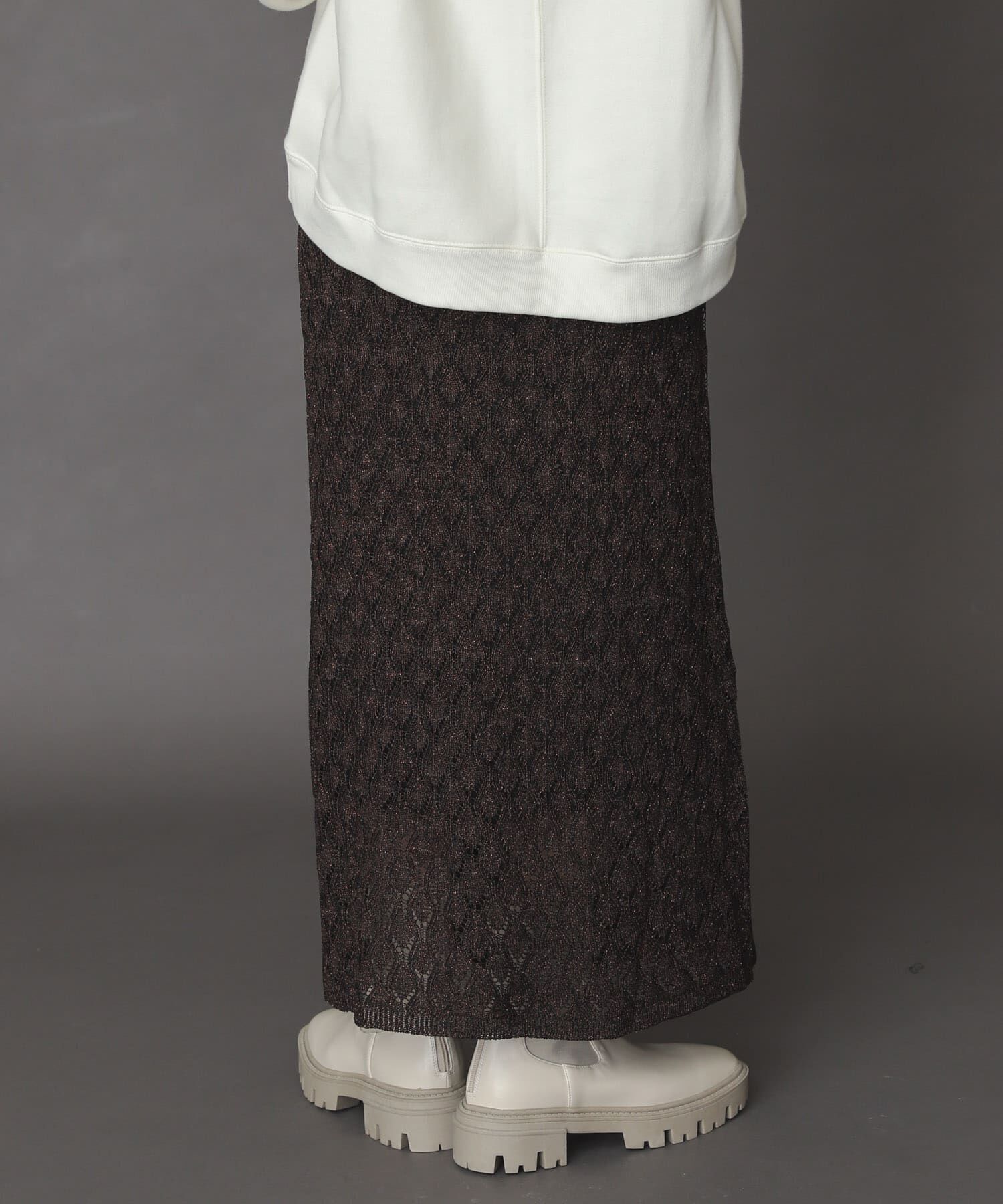 SENSE OF PLACE by URBAN RESEARCH「スカシアミメランジロングスカート」|スカート|