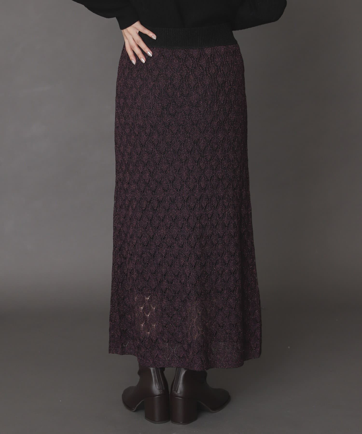 SENSE OF PLACE by URBAN RESEARCH「スカシアミメランジロングスカート」|スカート|