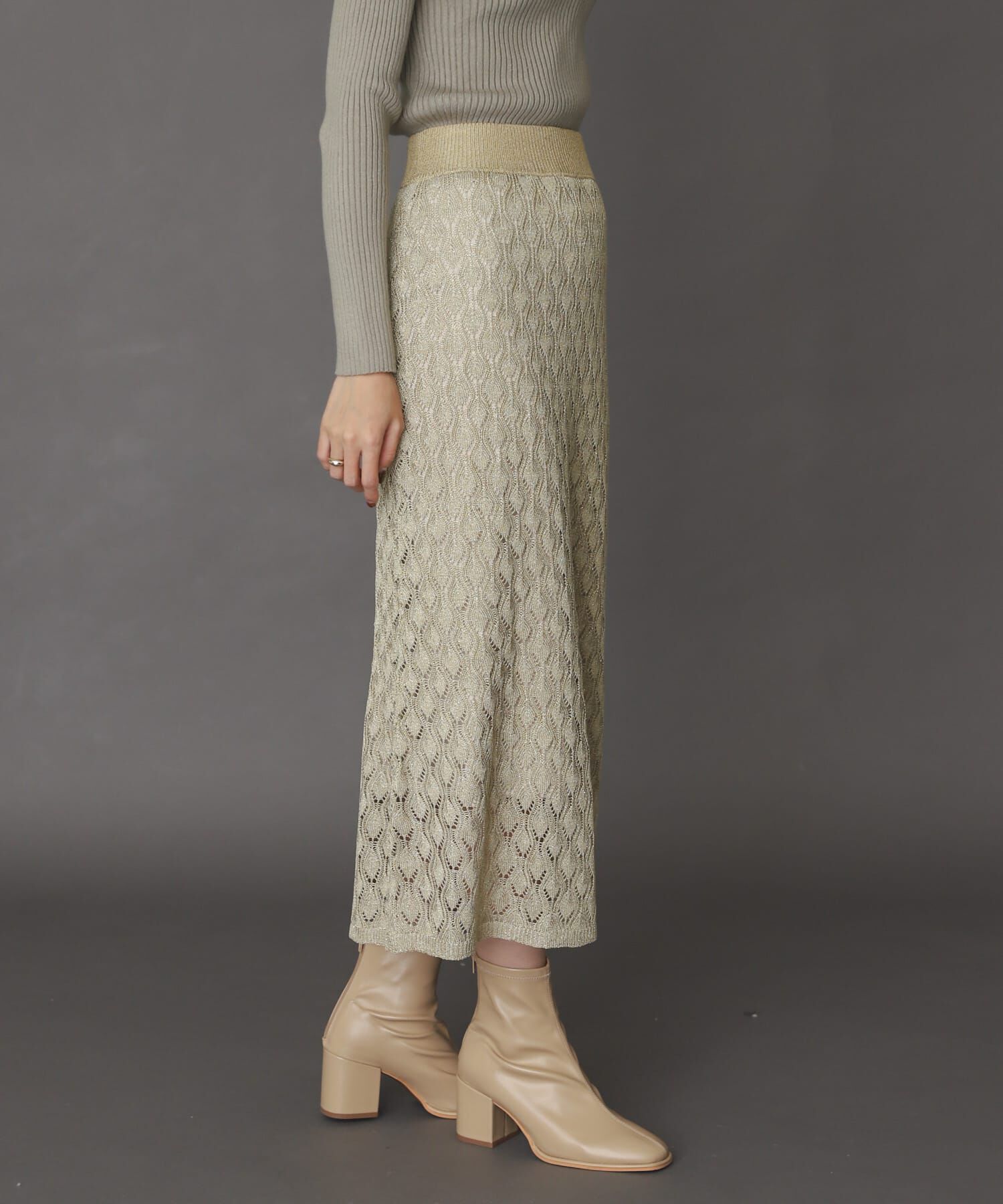 SENSE OF PLACE by URBAN RESEARCH「スカシアミメランジロングスカート」|スカート|