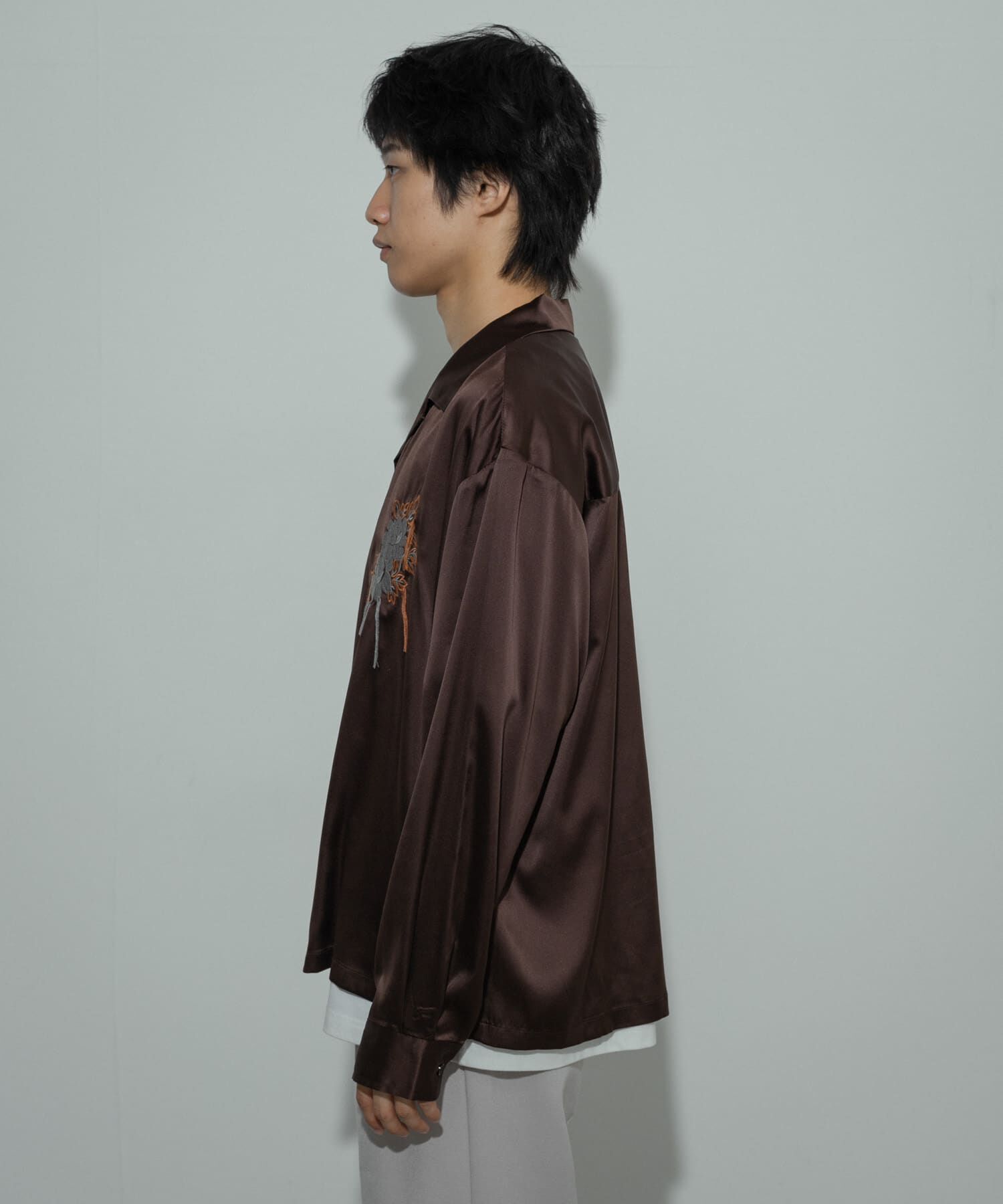 SENSE OF PLACE by URBAN RESEARCH「ボタニカルシシュウロングスリーブシャツ」|シャツ・ブラウス|