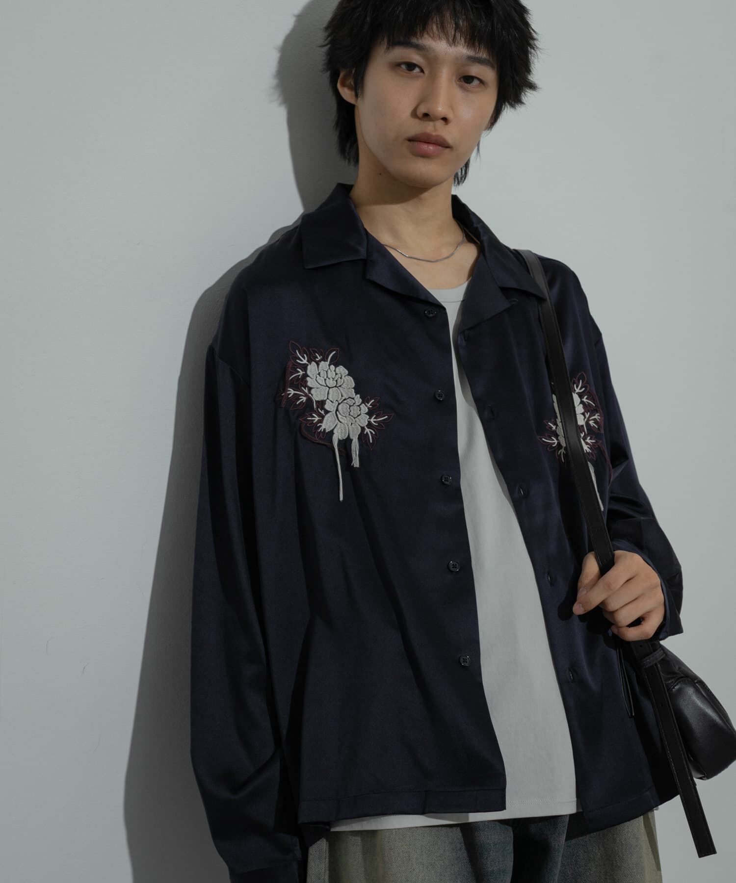 SENSE OF PLACE by URBAN RESEARCH「ボタニカルシシュウロングスリーブシャツ」|シャツ・ブラウス|