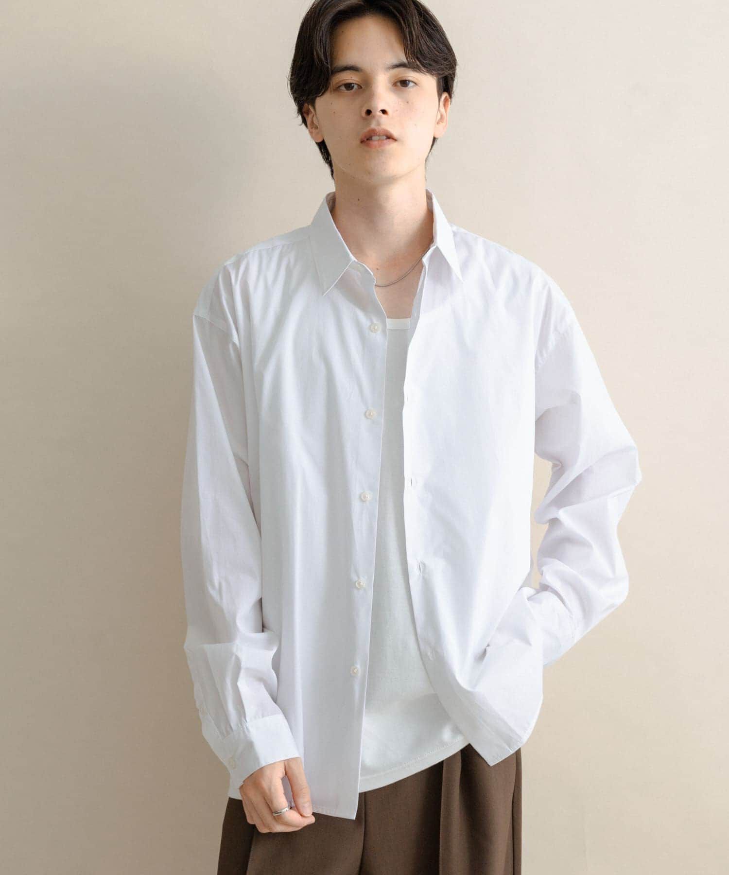 SENSE OF PLACE by URBAN RESEARCH「『WEB/一部店舗限定』コンフォートレギュラーカラーシャツ」|シャツ・ブラウス|