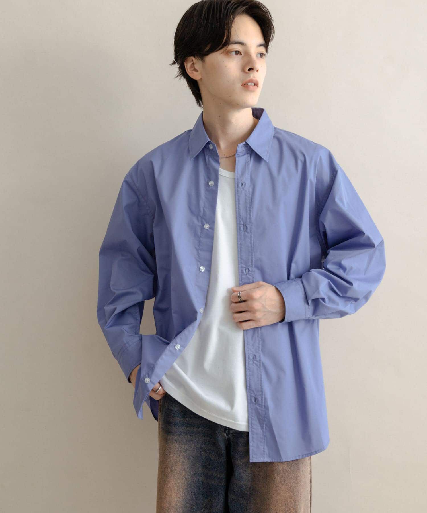 SENSE OF PLACE by URBAN RESEARCH「『WEB/一部店舗限定』コンフォートレギュラーカラーシャツ」|シャツ・ブラウス|